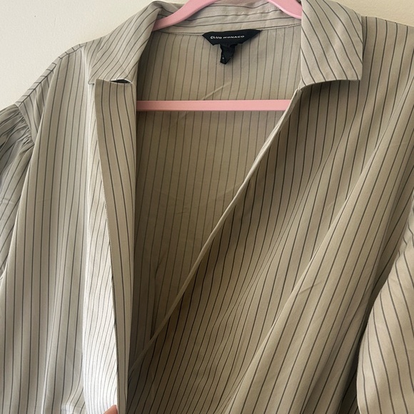 Club Monaco Women’s Dress With Brown Stripes - Picture 7 of 16